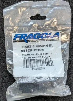 Fragola 495014bl 495014-bl -12 An Male To 12 Female And 1/8 Inch Npt Gauge Port Fitting