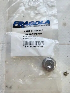 499502 Fragola - 1/8 Fpt Weld Bung X .750in 499502 Fragola - 1/8 Fpt Weld Bung X .750in