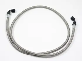 6006-2-4-72bl Fragola 72 Inch -6 An 45 To 6 90 Ptfe Braided Stainless Steel Hose Crimp Assembly