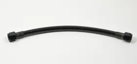 6028-1-1-12bl Fragola 12 Inch Long -8 An To 8 Braided Stainless Steel Ptfe Hose Black Coated