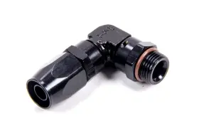 Fragola Performance Systems 189008-bl Hose Fitting #8 90 Degree To 3/4-16 Male Orb Blk