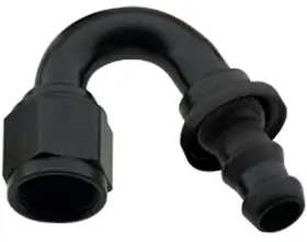 215010-bl Fragola Performance Systems -10an Push-lite End 150 Degree - Black