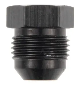 480603-bl Fragola Performance Systems -3an Aluminum Flare Plug - Black