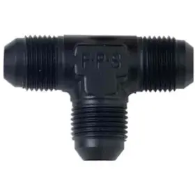 482408-bl Fragola Performance Systems Aluminum Tee Adapter - 824 -8 Black Ea