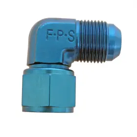 498106 Fragola Performance Systems Fitting Coupler 90 Deg Female -12 An To Male Blue Ea