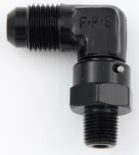 499162-bl Fragola Performance Systems -6an X 1/8 Npt 90 Degree Swivel - Black