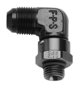 499211-bl Fragola Performance Systems -10an X 1 1/16 - 12 90 Degree Swivel Black