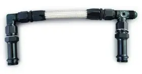 920003-bl Fragola Performance Systems 7/8-20 Dual Inlet 4150 -8an Fuel Line Kit Black