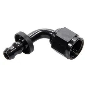 Tlx-fra209108-bl-cl360a70 Fragola Push-lite Race Hose End -8an Nut X -6an 90 Degree Black