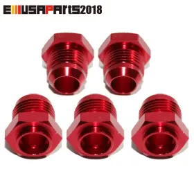 An10-one Ft Rdx5 5x Red 10an An-10 Male Thread Straight Aluminum Weld On Flare Anodized Fitting
