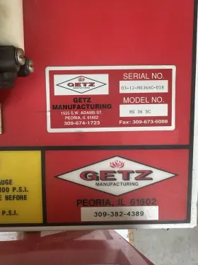 0312ms36sc Getz Hydrostatic Test Air Pump -model Ms36sc
