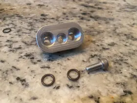 Dct-8an Guerrilla Motorsports Dct -8 An Fitting Adapter Bmw M3/m4 Billet 6061 - Made In The Usa