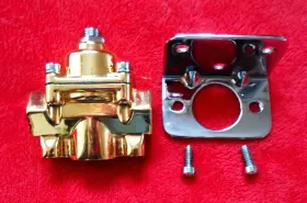 12-803 Holley Carburetor Fuel Pressure Regulator 2 Port 4 1/2 To 9 Psi 3/8 Inch Npt