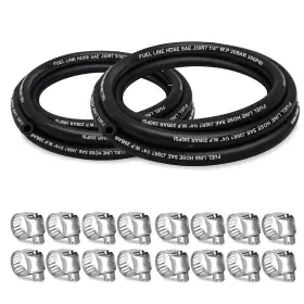 Housun Hs Fuel 31614 10 Fuel Line 3/16 1/4 Inch Id 10ft 20 Clamps Black