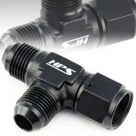 Hps-an9261-3 Hps Performance An 3-way Tee Adapter With Female On Run Fitting -3 Aluminum