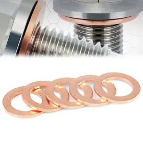 Hpscwa050205x Hps Performance 5x Replacement Copper Washer For Magnetic Oil Drain Plug Bolt 1/2-20