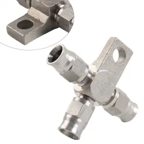 Hukyu 550742924855 1x An3 An-3 Tee Stainless Steel Brake Hose Fittings With Locating Lug