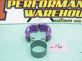 14j02-16a Hydraflow 1 Purple Aluminum Clamshell Wiggins Clamp -16 With Connector Sleeve