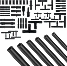 Guan-1601 Ihotder 70pcs 5ft Vacuum Line Hose 64 Connectors 1/8 Inch To 3/8 Silicone Tubing Car