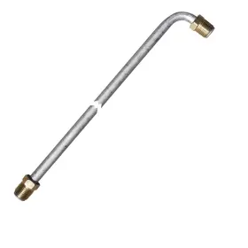 E5161890 Inline Tube 5/16 Inch Fuel Line 18 Oe Zinc Steel 90 Degree Bend Flared 1/2-20 Nuts Sae