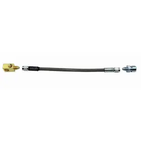 Inl31137 Inline Tube Stainless Steel Braided Rear Brake Hose 1/4 With 3/16 Tee -3an 3an 11 Inch Long
