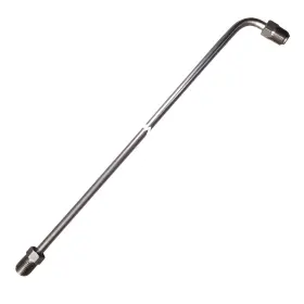 S3161690 Inline Tube 3/16 Inch Brake Line 16 Stainless Steel 90 Degree Bend Flared 3/8-24 Nuts