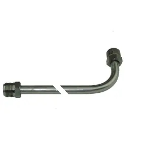 S5161090 Inline Tube 5/16 Inch Fuel Line 10 Stainless Steel 90 Degree Bend Flared 1/2-20 Nuts S5161090 Inline Tube 5/16 Inch Fuel Line 10 Stainless Steel 90 Degree Bend Flared 1/2-20 Nuts