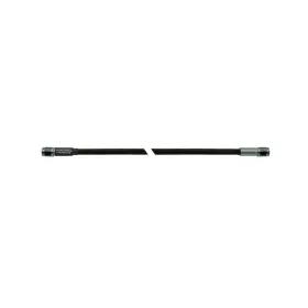 Sh10b-ebm02 Inline Tube Stainless Steel Braided Brake Hose Line -3an Straight 10 Inch Long Black Coat Cover