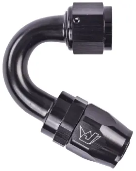 110033 Jegs 150-degree Max Flow Swivel Hose End -10 An Black