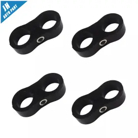 Lsot00328 Jh Auto Parts For 5/8 Inch Oil Fuel Hose Line Separator Clamp Bracket Adapter 10an 4pcs