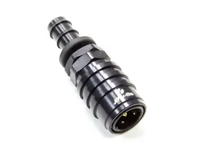 51510pj Jiffy-tite Motorsports Q/r #10 Male Push Lock To Socket Valved Blk