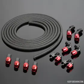 J-02fsb5006zbk Jijiamotor13 16.4ft An6 Steel/nylon Braided 6an Oil/fuel Line/hose Fitting/hose End/adaptor J-02fsb5006zbk Jijiamotor13 16.4ft An6 Steel/nylon Braided 6an Oil/fuel Line/hose Fitting/hose End/adaptor