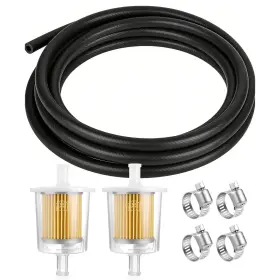 Jinrui-t 749782676194 3/8 Inch Fuel Line Kit With Inline Filters And Clamps For Motorcycles Atvs