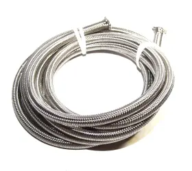 Jj Motorsports 300-anhose Stainless Steel Braided Fuel Hose Oil Gas Line An8 / An10