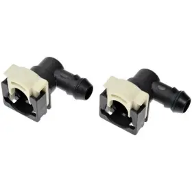Alx-pau-rb-800-392-cl360a50 Karparts360 Fuel Line Connector High Fluorine Fluorocarbon Gasket 90 Deg. Angle Black