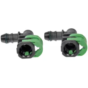 Alx-pau-rb-800-562-cl360a50 Karparts360 Fuel Line Connector High Fluorine Fluorocarbon Gasket Black 90 Deg. Angle