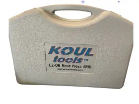 409b Koul Tools Ez-on Hose Press Tool Set Great Condition