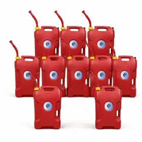 Kp Kool Products 5g Red 5-gallon Watering And Storage Can Leak-proof Easy Carry 10 Pack