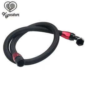 Ef4401bk-1.4m Kyostar Stainless Steel Braided An10 1.4m Oil Fuel Line Straight& 90 Hose End Fitting