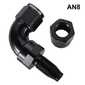 Kd4416bk-8an Kyostar Black An8 90 Degree Full Flow Swivel Fitting Hose End Adapter Universal