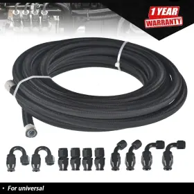 Tur456214i Labwork 20ft 10 Fittings Hose Kit E85 8an Nylon Ptfe Fuel Line High Quality Black Tur456214i Labwork 20ft 10 Fittings Hose Kit E85 8an Nylon Ptfe Fuel Line High Quality Black