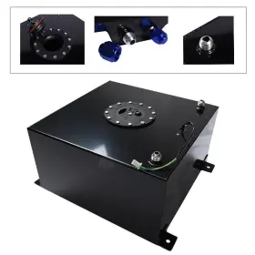 Ab-331209-8839 Leadzm Senior New 10 Gallon 40l Aluminum Racing Drift Fuel Cell Tank With Sender Black