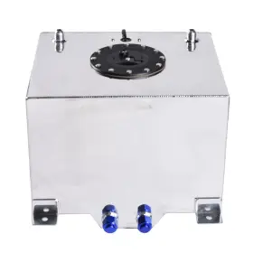 Ab-331209-8840 Leadzm 8 Gallon 30l Aluminum Polished Racing Drift Fuel Cell Tank Level Sender Silver