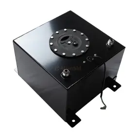 Ab-331209-8843 Leadzm 5 Gallon 19l Aluminum Racing Drift Fuel Cell Tank Level Sender Foam Black