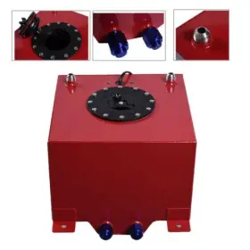Ap-331209-12206 Leadzm 5 Gallon Racing Drift Aluminum Fuel Cell Tank With Level Sender Anti-slosh Foam