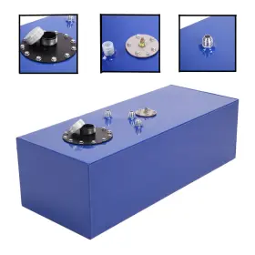 Ap-331209-1719 Leadzm 15 Gallon Top-feed Race Drift Polished Aluminum Fuel Cell Tank Level Sender