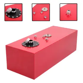 Ap-331209-1720 Leadzm 15 Gallon Top-feed Race Drift Aluminum Fuel Cell Tank Level Sender Red