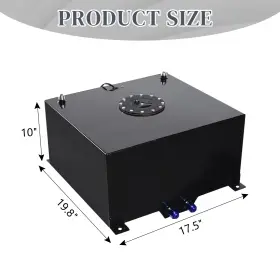 Ap-331209-8835 Leadzm 15 Gallon Aluminum Race Drift Shop Fuel Cell Cap Tank Level Sender Foam Black