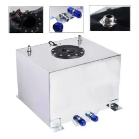 Ap-331209-8840 Leadzm Excellen 8gallon Polished Aluminum Race Drift Fuel Cell Tank Level Sender Silver