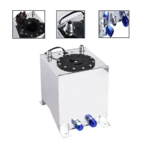 Ap-331209-8844 Leadzm 2.5 Gallon 9.5l Quality Aluminum Race Drift Fuel Cell Tank Level Sender Silver